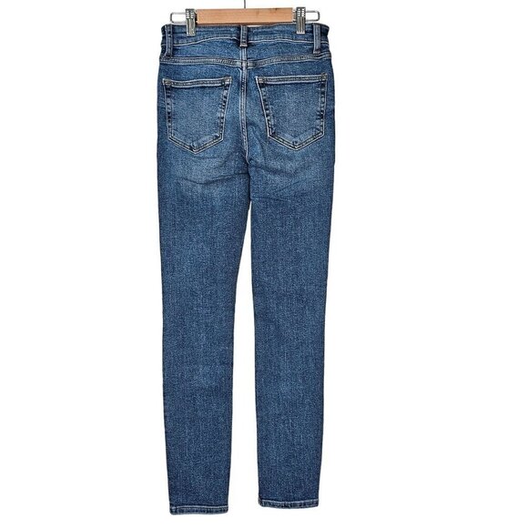 Lovers and Friends Ricky‎ Low-Rise Distressed Skinny Jeans Blue Women 23 NWT - Picture 5 of 16